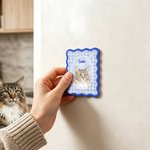 Personalised Magnetic Watercolor Pet Portrait Acrylic Fridge Magnets with Name Daily Decor Pet Party Gift for Pet Lovers