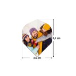 Personalisierter Foto-Dartflügelschwanz im 3er-Set | Dart-Flights | Dart-Flügel | Dartzubehör für Clubs & Teams | Geschenk für Dart-Fans & Dartspieler