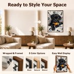 Personalized Oil Painting Style Sleeping Pet Photo Canvas Prints with Name Home Decor Ship from USA Christmas Birthday Gift for Pet Lovers