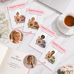 Personalized 3D-Effect Artwork Cartoon Character Birth Flower Magnetic Bookmark Clip with Name Birthday Book Club Gift for Women Book Lovers