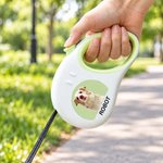 Laisse pour animal de compagnie rétractable personnalisée avec photo et nom - Cadeau d'usage quotidien pour les propriétaires de chiens chats 3