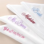 Personalised Embroidery Satin Bandana with Name Elegant Headwear Hen Party Wedding Birthday Gift for Bride Wife Female