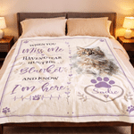 Coperta morbida personalizzata con foto del tuo animale domestico e la scritta 