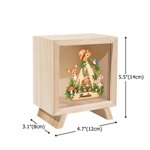 Personalized Cute Forest Animal Initial Wooden Money Box Piggy Bank with Name Birthday Anniversary Gift for Kids