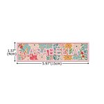 Personalized Vintage Flower Bookmark with Embroidered Name Reading Birthday Graduation Gift for Book Lovers Bookworms