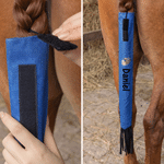 Sac de protection pour queue de cheval personnalisé, orné d'un motif de cheval rose, avec prénom et franges – Pour le pansage quotidien, les concours hippiques et comme cadeau pour les propriétaires e