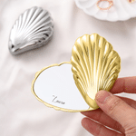 Personalized Cloud Heart Seashell Shape Pocket Mirror with Name Makeup Tools Daily Use Birthday Wedding Gift for Girls Women