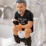 Personalized Funny Photo Dad Hidding In The Bathroom With Phone Pump Soap Dispenser with Name Father's Day Birthday Gift for Dad Husband