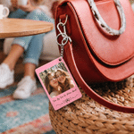 Porte-clés en acrylique multicolore avec photo personnalisée et texte – Pour un usage quotidien, un anniversaire, un cadeau « juste parce que », pour de nouveaux parents, un couple ou des meilleurs am