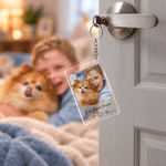 Porte-clés en acrylique multicolore avec photo personnalisée et texte – Pour un usage quotidien, un anniversaire, un cadeau « juste parce que », pour de nouveaux parents, un couple ou des meilleurs am