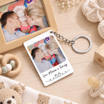 Porte-clés en acrylique multicolore avec photo personnalisée et texte – Pour un usage quotidien, un anniversaire, un cadeau « juste parce que », pour de nouveaux parents, un couple ou des meilleurs am