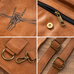 Personalised Drumming Pattern Multi Pockets PU Leather Drumstick Holder Bag with Name and Initial Concert Birthday Gift for Drummers Musicians