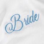 Personalised Embroidery Satin Bandana with Name Elegant Headwear Hen Party Wedding Birthday Gift for Bride Wife Female