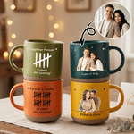 Personalized 1-60 Anniversary Counting Photo 12 oz Ceramic Mug with Names and Text Daily Use Anniversary Gift for Couple