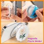 Personalised Mother of Pearl Design Birth Flower Acrylic Magnetic Phone Grip Stand Holder with Name Mobile Phone Accessories Birthday Gift for Women