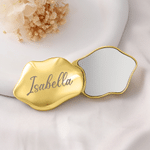 Personalized Cloud Heart Seashell Shape Pocket Mirror with Name Makeup Tools Daily Use Birthday Wedding Gift for Girls Women