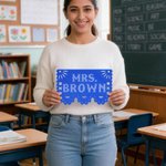 Targhetta da scrivania personalizzata con motivo “Papel Picado” messicano, stampata in 3D – Decorazione per scrivania da ufficio – Regalo di ringraziamento per il Cinco de Mayo per insegnanti di spagn
