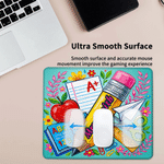 Personalized Classic Teacher‑Themed Pattern Non-Slip Mouse Pad with Name Office Use Birthday Teacher's Day Gift for Teacher