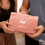 Personalised Ballerina Rabbit Pattern Makeup Bag with Name Travel Essentials Christmas Birthday Gift for Women Dancers