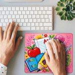 Personalized Classic Teacher‑Themed Pattern Non-Slip Mouse Pad with Name Office Use Birthday Teacher's Day Gift for Teacher