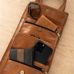 Personalised Drumming Pattern Multi Pockets PU Leather Drumstick Holder Bag with Name and Initial Concert Birthday Gift for Drummers Musicians