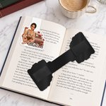 Personalized 3D-Effect Artwork Cartoon Character Birth Flower Magnetic Bookmark Clip with Name Birthday Book Club Gift for Women Book Lovers