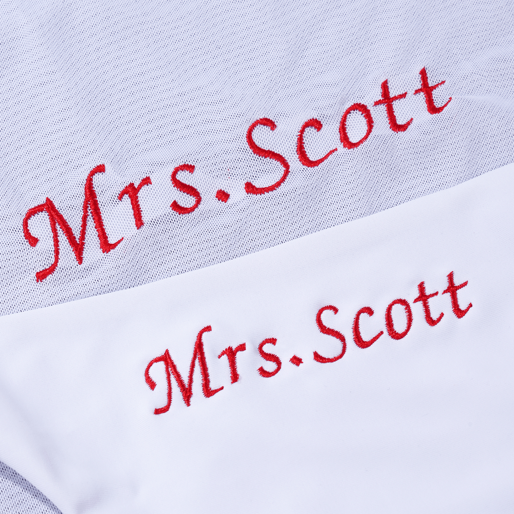 Personalised 3-Piece Embroidered Name Bikini Top Bottom Sarong Set with Adjustible Ties Wedding Hen Party Gift for Bride 4