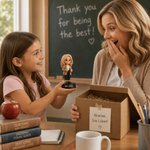 Figura 3D personalizada con foto, base y texto, decoración de oficina, regalo de Día del Maestro, regreso a clases y cumpleaños para profesores