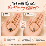 Personalized Heat-Activated Hidden Photo Adjustable Bracelet with Engraved Text Memorable Birthday Anniversary Gift for Women Men 5