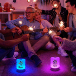 Personalised Birth Flower Dimmable Touch Control Rechargeable Night Light with Name Home Decor Birthday Gift for New Moms Women