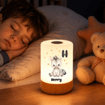 Personalized Fox Duck Cute Animal Dimmable Touch LED Night Light with Name and Remote Control Home Decor Birthday Gift for Kids