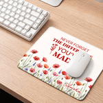 Personalised Motivational Quotes Birth Flower Non-Slip Mouse Pad Desk Mat with Text Desk Supplies Retirement Appreciation Gift for Friends Colleagues