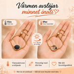 Personligt värmeaktiverat armband med dolt foto och graverad text justerbart smycke en minnesvärd present till årsdagen