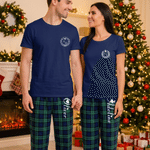 Ensemble de pyjama doux multicolore personnalisé avec monogramme et prénom – Vêtements d'intérieur – Cadeau d'anniversaire, de Noël ou pour les couples et les jeunes mariés