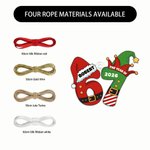 Personalised Funny 67 Santa Hat Elf Acrylic Ornament with Name and Year Home Tree Decor Christmas Gift for Family Friends