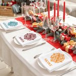 Personalised Moroccan Style Wedding Initial Napkin with Name Family Gathering Wedding Gift for Bride Family