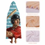 Personalized Oil Painting Style Portrait Baseball Soft Hooded Blanket with Name and Team Name Birthday Gift for Sports Lover