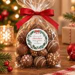 Personalised Christmas Wreath Waterproof Sticker with Dish Name and Family Surname Gift Decor Baking Party Favor Christmas Gift for Cooking Lovers
