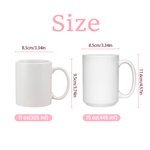 Personalized Cartoon 3D-Effect Artwork Character Photo 11 oz 15 oz Ceramic Mug with Name Daily Use Christmas Birthday Gift for Kids