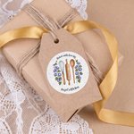 Personalised Birth Flower Baking Tools Design Waterproof Iridescent Stickers Labels with Text Gift Decor Christmas Party Gift for Friends Family