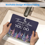 Personalised Motivational Quotes Birth Flower Non-Slip Mouse Pad Desk Mat with Text Desk Supplies Retirement Appreciation Gift for Friends Colleagues