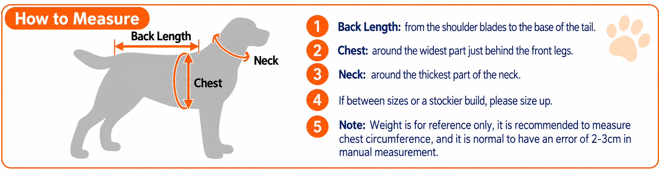 How to measure your dog