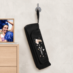 Personalized Ballerina Rabbit Multi-Compartment Hair Tools Storage Bag with Name and Heat Resistant Mat Birthday Team Gift for Ballet Lovers