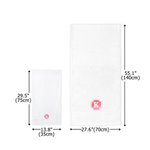 Personalized Multicolour Embroidered Embossed Initial Design 100% Cotton Face Bath Towel Housewarming Wedding Gift for Newlyweds Couple Friends