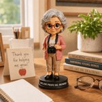 Figura 3D personalizada con foto, base y texto, decoración de oficina, regalo de Día del Maestro, regreso a clases y cumpleaños para profesores
