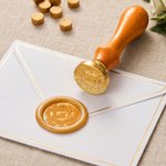 Personalized European Family Crest Engraved Wax Seal Stamp with Initials Party Wedding Gift for Bride Groom Craft Lover