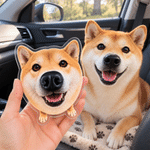 Gepersonaliseerde auto-ventilatieroosterclip met foto van de neus van een hond en naam – autoaccessoires, cadeau voor een huisdierenfeestje, voor automobilisten en huisdiereigenaren