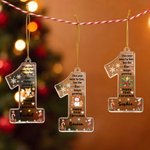 Personalised Love Keeps Growing Cute Snowman Elephant Bear Acrylic Christmas Ornament with Name Baby's 1st Christmas Gift for Newborns