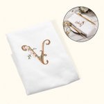 Servilletas de Lino Personalizadas con Letras Florales Bordadas Regalo para Fiesta de Boda Arreglo