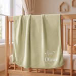 Personalized Embroidered Hello World 100% Cotton Soft Baby Romper Hat Foot Sleeve Blanket Set with Name Baby Shower Gift for Newborns New Parents